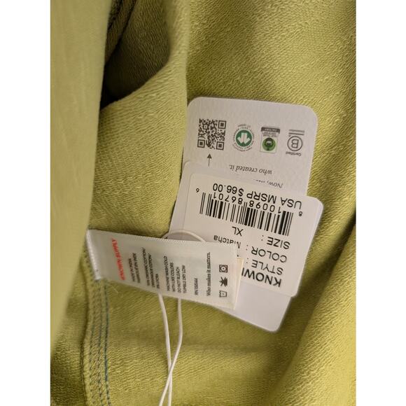 NWT Known Supply Matcha Green Flared Leggings - Size XL Organic Cotton Lounge - Picture 5 of 11